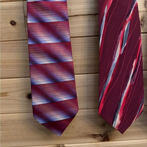 Bundle Of 3 Men’s Silk Ties Hardy Amies Martin Wong Robert Daskal - Picture 5 of 15